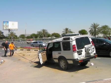 accident Results of a blow out