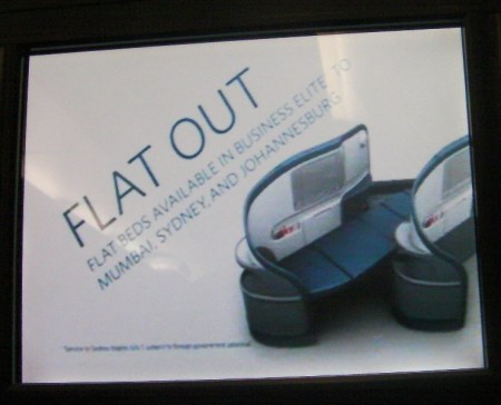 Trust me, people in coach don't want to know that they could be laying down if only they were in business class.