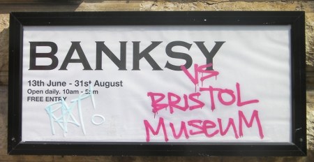 BanksyExhibitSign BanksyExhibitSign