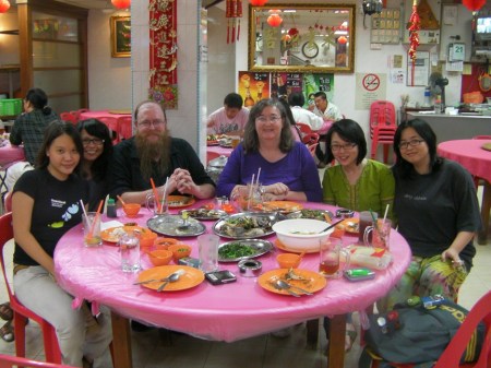 six dinner companions