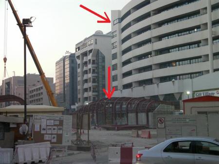 construction of Salahuddin Station of Dubai Metro