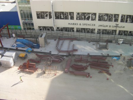 Salahuddin Station south entrance construction