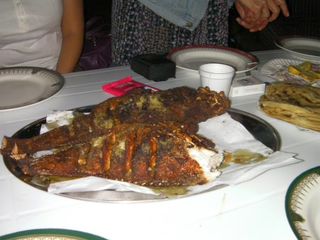 bday1 fish on a plate