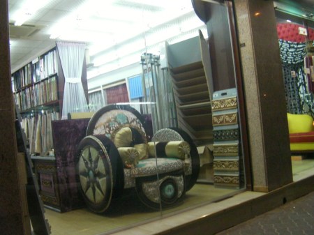 BrideOfNomadism2 window display of Bride of Nomadism Furniture store