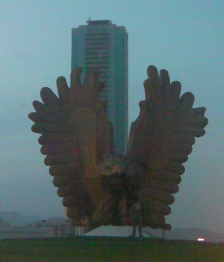 Falcon Roundabout falcon sculpture
