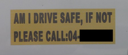Driver6 Am I drive safe, if not please call