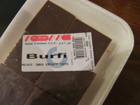 package of candy called Burfi