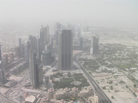 North View north view from Burj Khalifa observation deck