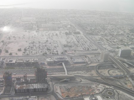 Northwest View northwest view from the Burj Khalifa
