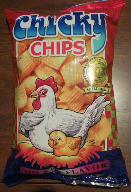 bag of snacks called Chicky Chips