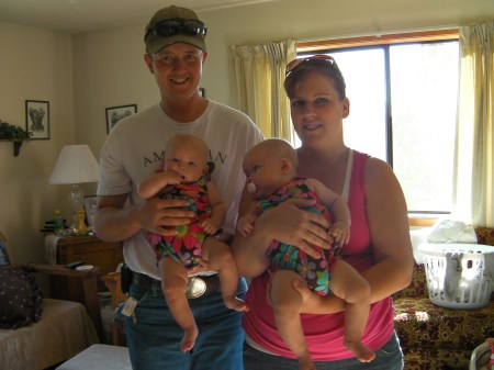 Newest Puddys my nephew, his wife and my 4 month old grand nieces