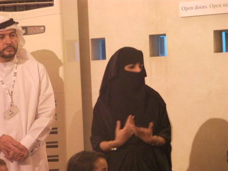 woman wearing a veil called a niqab