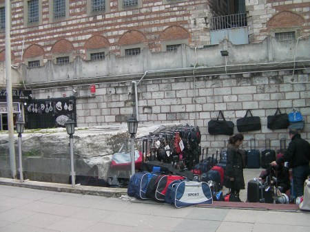 Bags Store bags for sale on the ruins