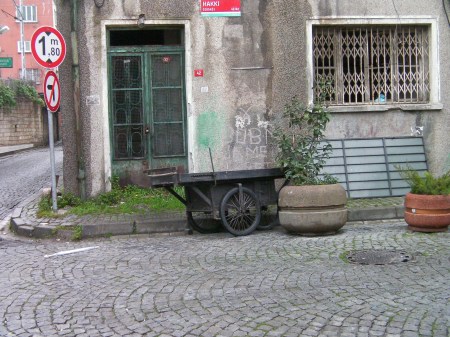 wooden cart