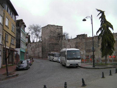 houses and ancient wall