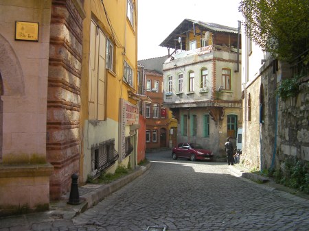 cobblestone street