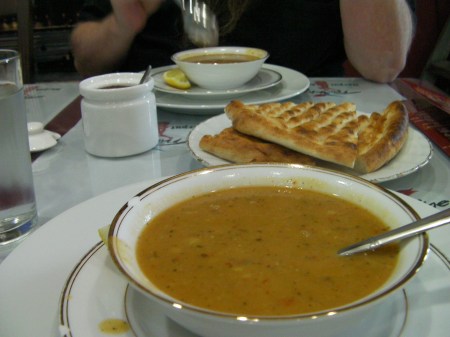 bowl of lentil soup