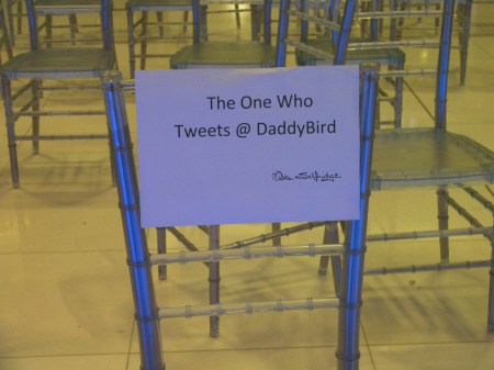 sign: the one who tweets @ Daddy Bird