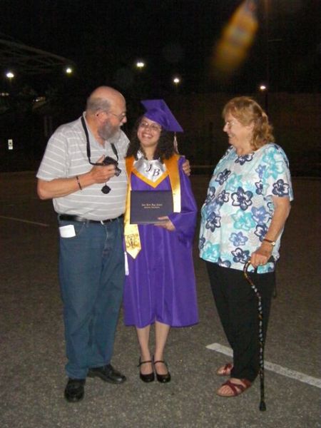 Proud Grandparents graduate and grandparents