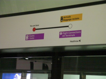 Heathrow Map map showing a single line