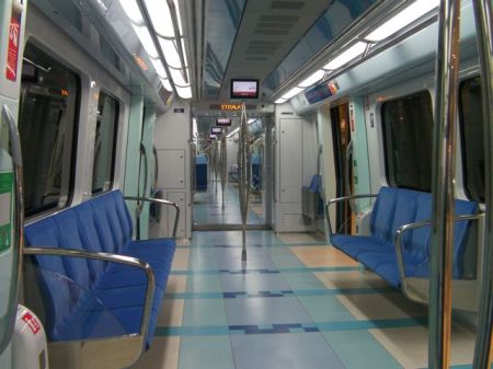 Inside the Train inside of the train