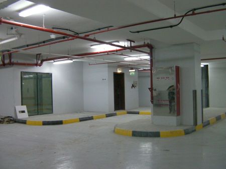 clean parking garage