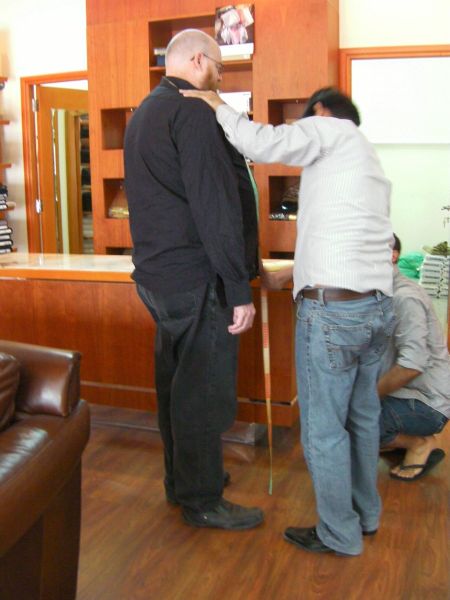 Measurements tailor taking measurements