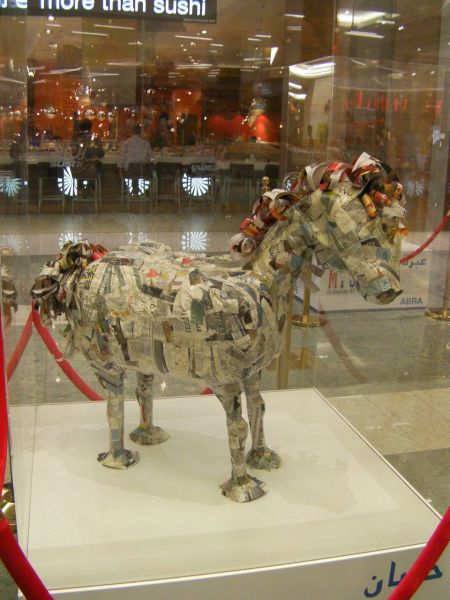 paper mache horse sculpture