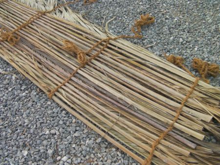 palm leaves tied together