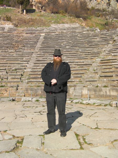 man standing on the theater's floor