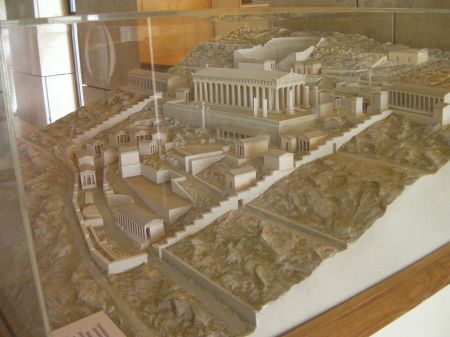 model of the temple complex