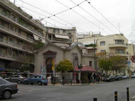 Small Church small church surrounded by apartment buildings