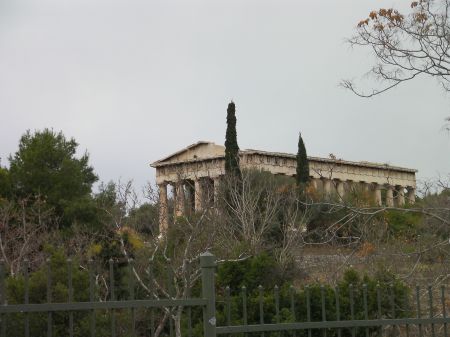 Temple of Hephaestus Greek temple on a hill