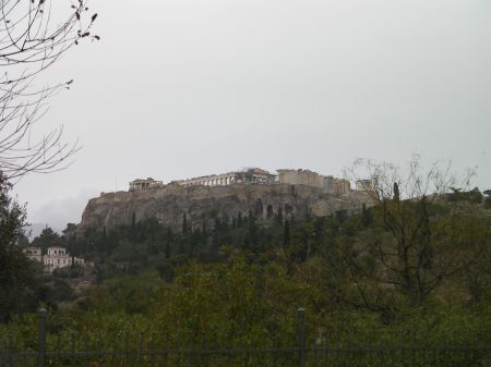 Acropolis the Acropolis hill from below