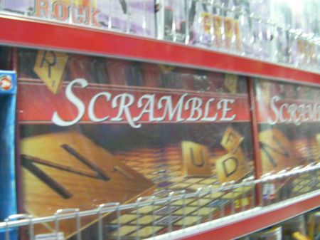 word board game named Scramble