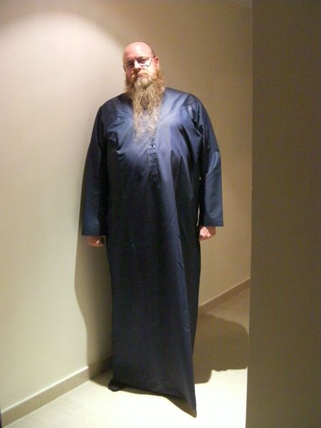 Blue Kandora man in a blue kandora