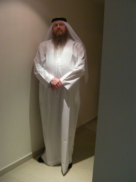 White Kandora man in white kandora
