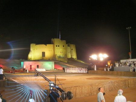 Al Saif Competition 1 Fujairah Fort and the competition arena
