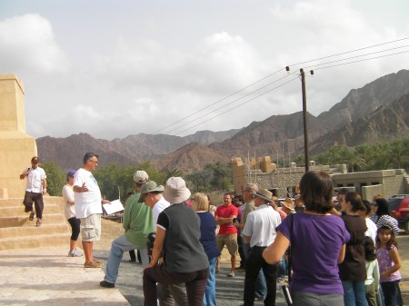 Field Trip group of people in front of a fort