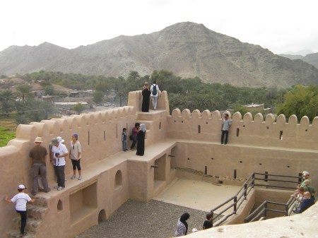 View from the Tower inside of the fort from the tower