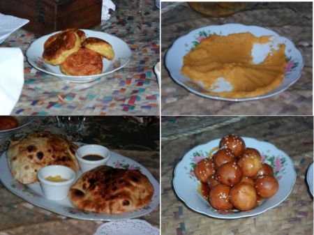 four desserts