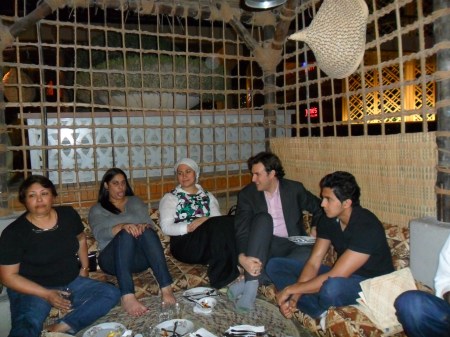 five people, majlis seating