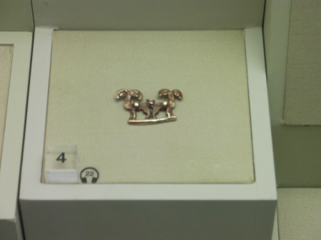 small golden figure
