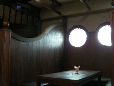 booth shaped like a horse stall