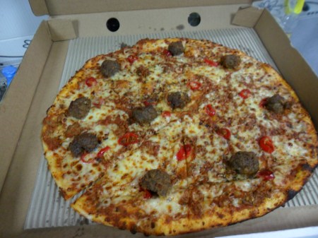 meatball pizza