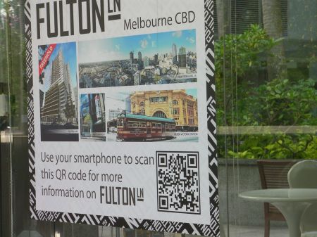 qr code in a real estate advertisement