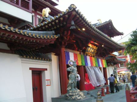 Buddhist temple entrance