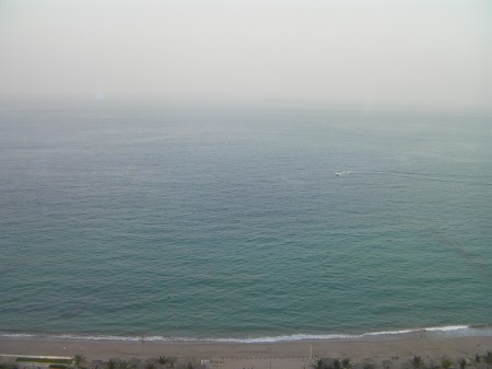 Indian Ocean Indian Ocean seen from upper floor of the hotel