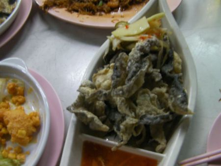 deep fried fish skin