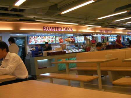 food stalls selling various foods